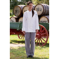 Classic Baggy Chef Pant w/ 2" Elastic Waist & Brass Zipper